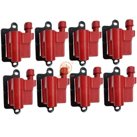 Q8-h1249-r-fb-1 Hlz Product Set Of 8 Square High Energy Ignition Coil Compatible With Cadillac Chevy Gmc