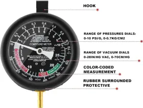 Hr4054 Hromee Fuel Pump And Vacuum Tester Gauge Carburetor Pressure Diagnostics #3