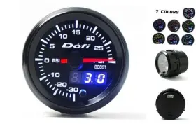 Led-7705-5 Hualian Company Halyouniyp 30 Psi Turbo Boost/turbo Gauge Kit 7 Color - Includes Turbo/boost