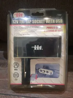 Port-12v Iit 17942 Auto Multi Socket With Usb-charging Dc To 3 Ports-usb-new