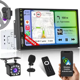 Inefala-a3610a3am60us Inefala 7 Inch Single Din Car Stereo With Wireless Carplay Android Auto Hd 1080p Tou