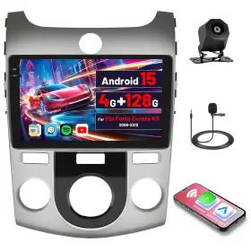 Inefala-a7220a4294h6mi2-60us Inefala 5ghz Wifi 4g 128g Android 15 Car Radio For Kia Forte Cerato K3 2008-2013