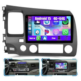 Inefala-a7793a4291h6mi2-60us Inefala 5ghz Wifi 4g 64g Android 15 Car Radio For Honda Civic 2006-2011 Stereo Wi
