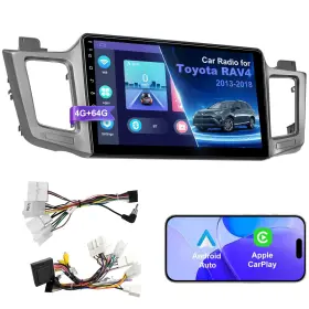 H6-fcs1218 Inexaccessories 4g 64g Car Radio Stereo For Toyota Rav4 2013-2018 Wireless Carplay&android A