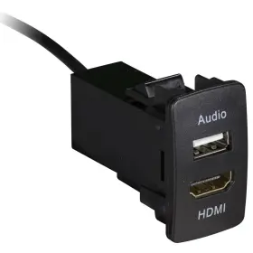 Ibr90 Install Bay Usb And Hdmi Car Ports Knockout Panel With 4.5 Feet Cable