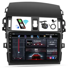 Jerqry 745746791354 4 Core 64gb Rom Car Radio For Toyota Corolla 2009-2013 Wireless Carplay And An