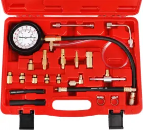 Jt021s2 Jifetor Fuel Injection Pump Pressure Tester Gauge Kit Car Gasoline Gas Red Case