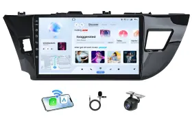 Jufodrca 739411410466 Car Radio Stereo For Toyota Corolla 2014-2016 Upgrade 10 Inch Wireles
