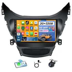 Jufodrca 750880885876 5g Wifi Car Radio For Hyundai Elantra 2011 2012 2013 Wireless Carplay Androi