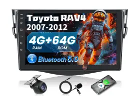 Jufodrca 797387389520 4g 64g Car Radio Stereo For Toyota Rav4 2007-2012 Wireless Carplay Android A