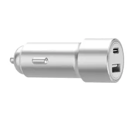 Just Wireless 705954030515 Pro Series 42w 2-port Usb-a And Usb-c Car Charger - Silver White #3