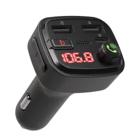 94682257 Just Wireless Bluetooth Fm Transmitter Type C And Usb-a Charging Port Bass