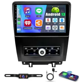 Zess-2503-xwj29 Katutude Car Stereo For Ford Mustang 2010-2014 With Carplay Android Auto 10 Inch Hd T