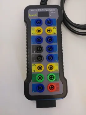 Kw308 Kawish Obd2 Diagnostic Breakout Box 16-pin Can Bus Protocol Detection Great Condition #2