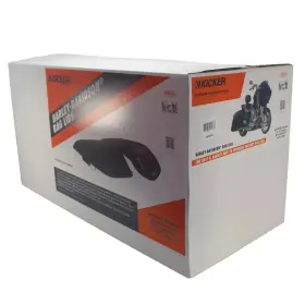 46hdbl Kicker 2014 Harley Black Saddlebag Bag Lids 6x9 Inch Top Mount Speaker Design #2