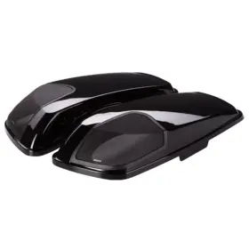 46hdblvb Kicker 2014 Harley Vivid Black Saddlebag Bag Lids 6x9 Speaker Design