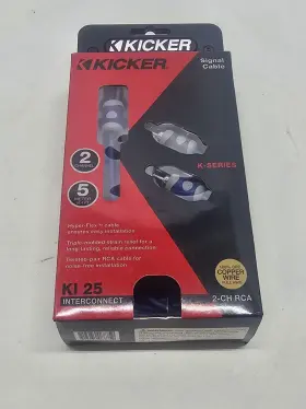 46ki25 Kicker - K-series Interconnects 16.4ft Audio Rca Cable Blue #2