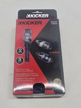 46ki25 Kicker - K-series Interconnects 16.4ft Audio Rca Cable Blue