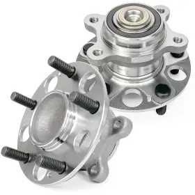 Chb202003u2p Knolet Pair 512256 Rear Wheel Bearing Hub Assembly Compatible With Oe Size Silver
