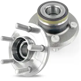 Chb441007u2p Knolet Pair 513224 Front Wheel Bearing Hub Assembly Compatible With Oe Size Silver