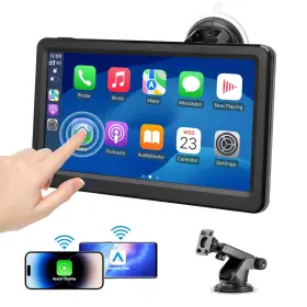 7079 Kuonooner Wireless Apple Carplay Screen For Car 7 Inch Hd Touch Portable Stereo