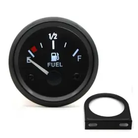 Lanru 764517841043 2ftft 52mm Fuel Level Gauge Pointer 12v Car Tank Meter With Led Black