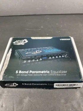 Vibe530p Lanzar Parametric Equalizer With Subwoofer 9v Rms Pre-amp Output Voltage Meter #2