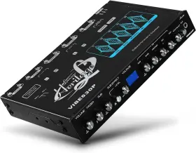 Vibe530p Lanzar Parametric Equalizer With Subwoofer 9v Rms Pre-amp Output Voltage Meter