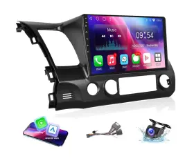 Leadfan 2g 32g Carplay 2006-2011 Car Radio For Honda Civic Stereo With Wireless An... Fast Ship