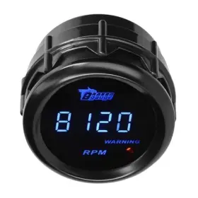 Hyz33509 Lkrxw Car Tacho Gauge 12v Auto Tachometer Rpm 2 Inch 52mm Meter Blue Light