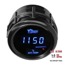 Lkrxw Hyz33512 Car Exhaust Gas Temperature Gauge 12v Auto Blue Light Temp
