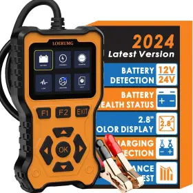 Hbcz007 Loerumg Car Battery Tester 12v 24v - Digital Automotive Batteries And Alternator Diagno