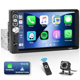 7039b Mantian 7 Inch Carplay Single Din Touchscreen Car Radio Android Auto 1 D