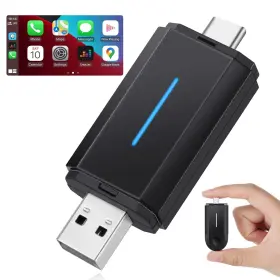 Master Cables 411266385782 Wireless Carplay Adapter 2 In 1 For Apple And Android Aut