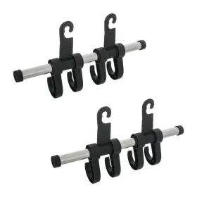Maxsa Innovations 850004980118 25555-2pk 4 Hook Car Headrest Multi-hanger