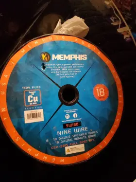 Memphis Audio 702588210313 New 9w100 100ft. 18 Gauge 9 Conductor Wire
