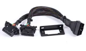 Obd2 Mitob 658358959329 Underdash Splitter Y Cable Obdii 1 Male To 2 Female Small Black