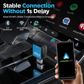 Mmb 744173067209 Android Auto Wireless Adapter Mini Dongle For Oem Wired Carplay Car #2