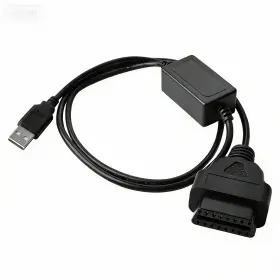Moxikison 721722517064 Obdii Female To Usb A Male Power Cable 5v 12v Step-up Adapter For Obd Gps