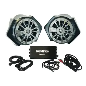 300w Navatlas Nrz7pk 6.5 Inch Speaker Pod System With Amp For Polaris Rzr 2016-2020