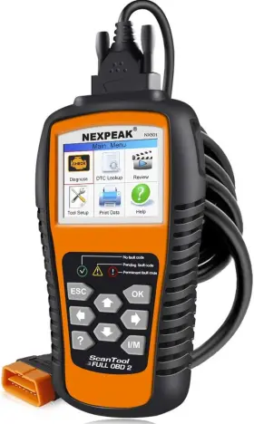 Nx501 Nexpeak 726084321120 Obd2 Scanner Enhanced Obd Ii Auto Code Reader Car Diagnostic Scan Tool V