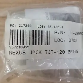 11-09993 Nexus Jack Tjt-120 Housing Beige Fap 08-18 #3