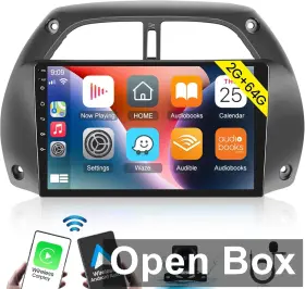 3pbrsd Nhopeew 2gb 64gb 9 Inch Touchscreen Car Radio For Toyota Rav4 2001-2006 Android 13 Stereo