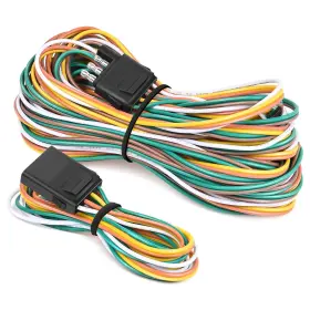 10039w Nilight - 4 Pin Flat Trailer Wiring Harness Kit 18awg 25feet Male 4feet