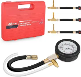 50226a Nilight Fuel Pressure Gauge Tester Kit With Quick Connected Hose 0-100 Psi