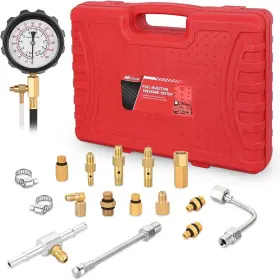 50228a Nilight Fuel Pressure Gauge Tester Kit 0-140psi Injection Pump Preminum