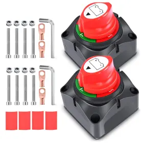 90203b Nilight 2 Pack Battery Switch 12v 24v 48v 275a On/off Heavy Duty Power