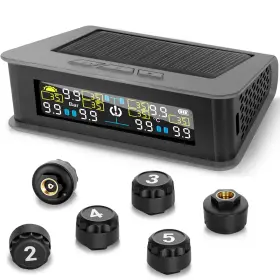 T15-6 Nsdxct Rv Tire Pressure Monitoring System With Solar Charge And Usb M