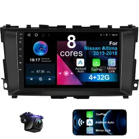 B0flj5yjlj Nunoo 8 Core 4 32g Car Stereo For Nissan Altima 2013-2018 Support Wireless Carplay/