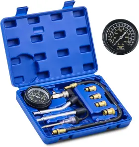 Fba-mfk202200 Orion Motor Tech Engine Compression Tester 9 Pc Fuel Pressure Gauge Set